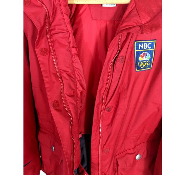 Nike Fit Storm ACG Red Puffer Jacket Cold Weather Size Large 12/14 Olympics NBC - Picture 4 of 12